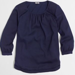 J. Crew Navy Blouse